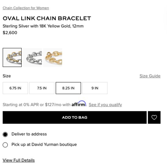 David Yurman Oval Link Chain Bracelet - Picture 9 of 9